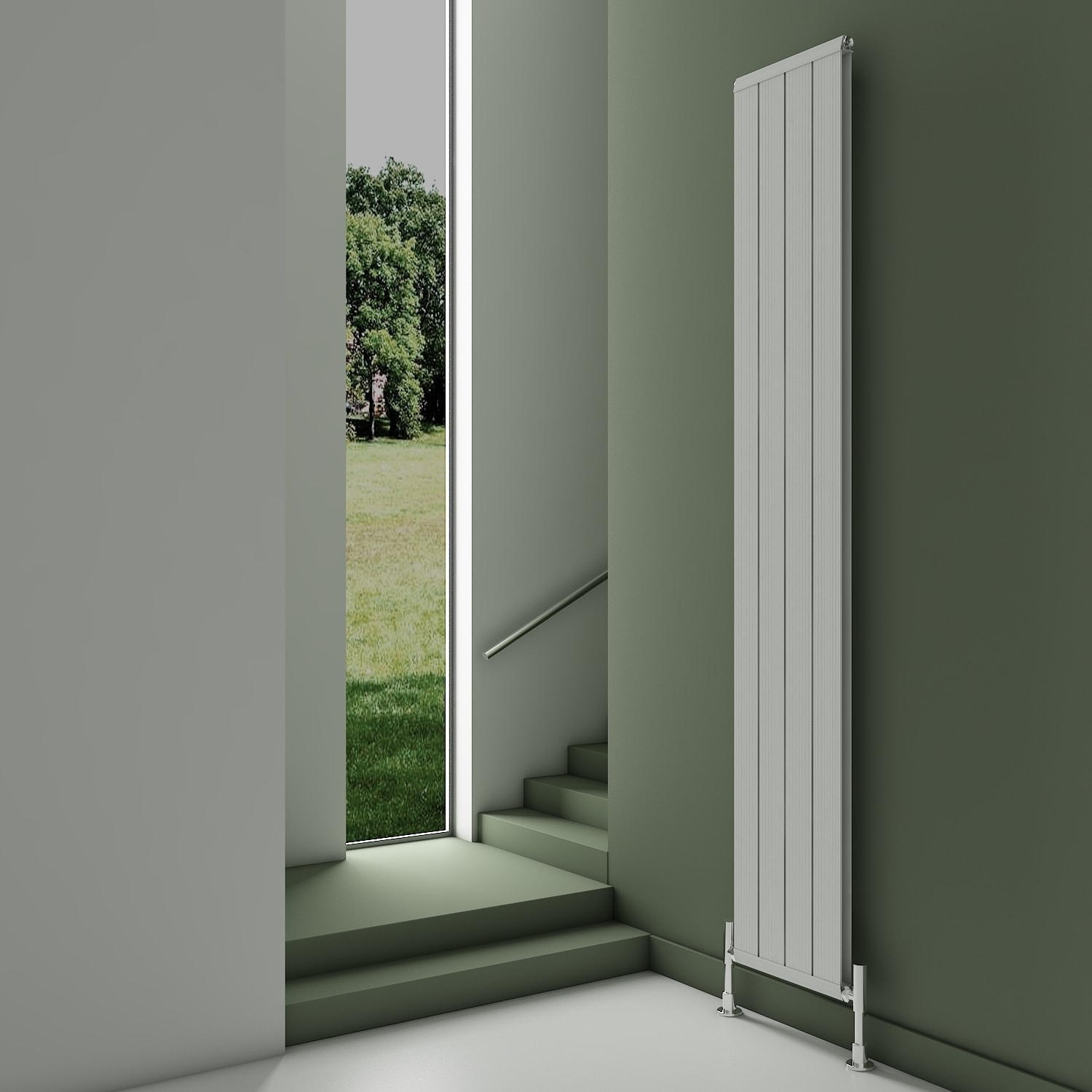 Elite Alüminyum Radyatör 1800 x 295 mm 4 Dilim - Kumlu Beyaz