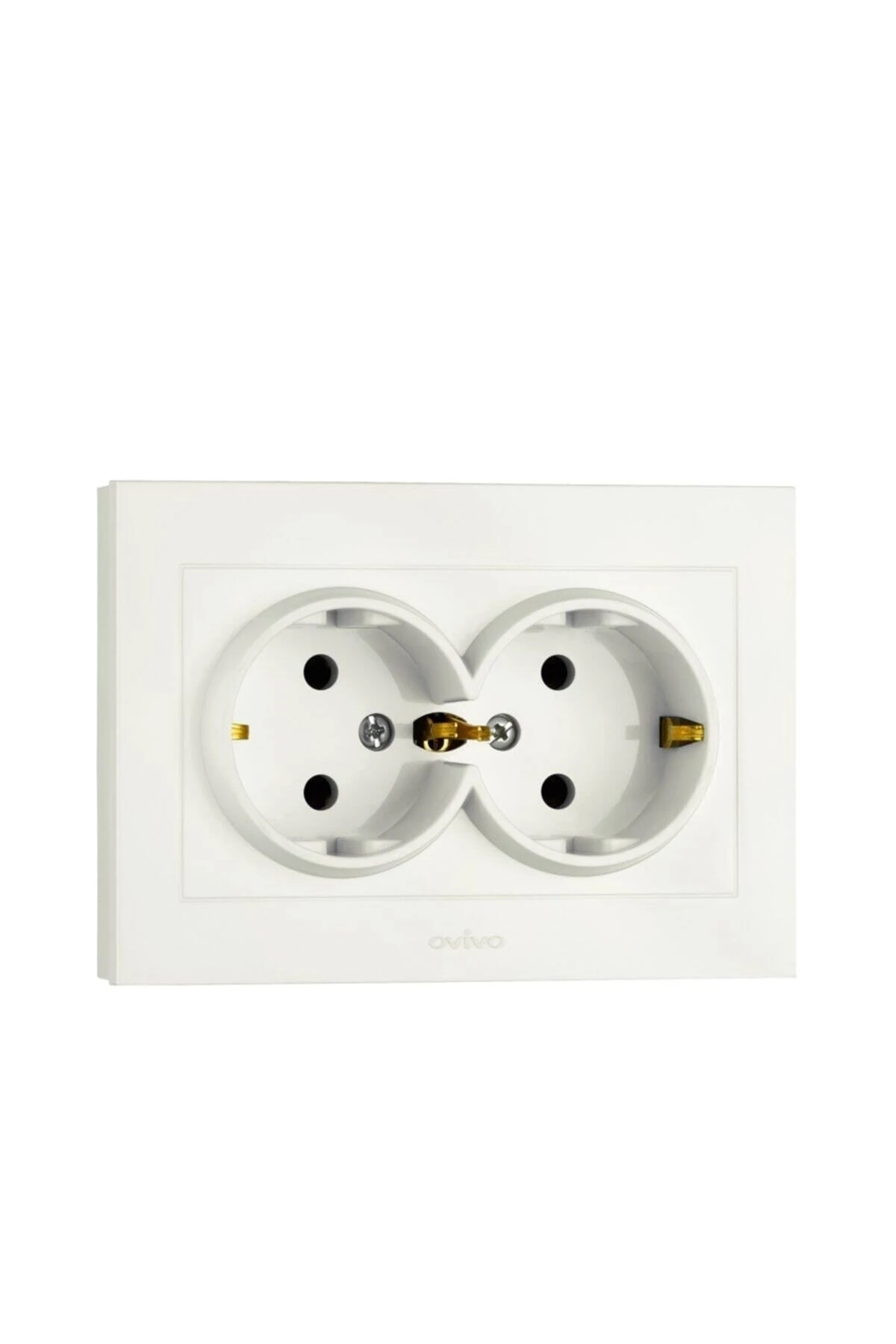 Grano Beyaz Sıva Altı İkili Topraklı Priz