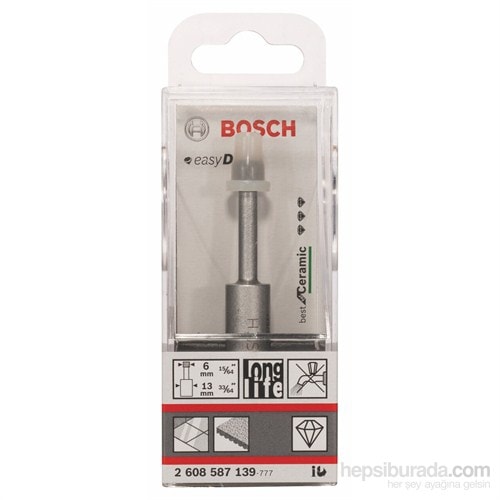 BOSCH - Easy Dry Best Serisi Seramik İçin Kuru Elmas Deliciler - 6 X 33 Mm