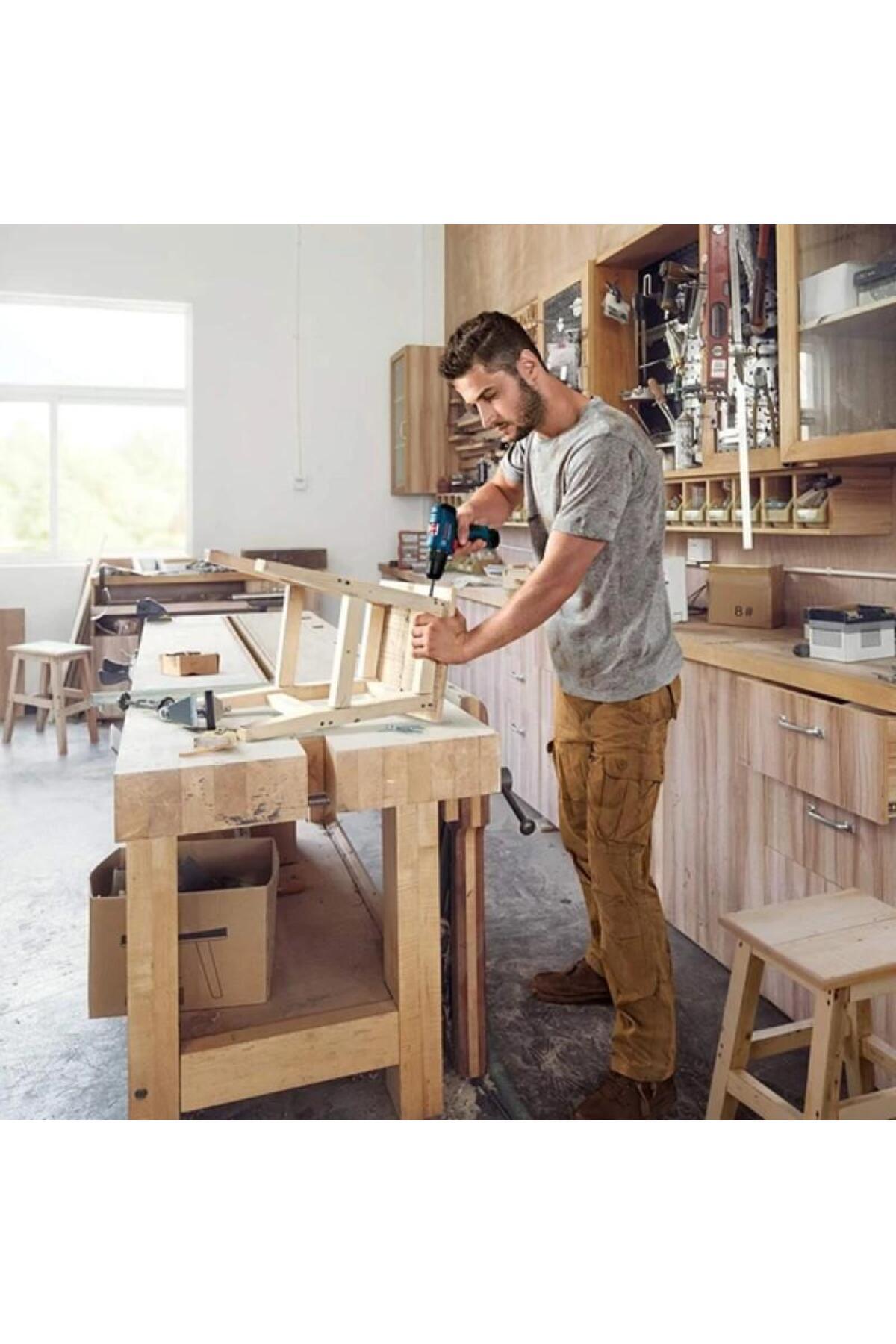 BOSCH Profesyonel Seri Gsr 120-li 12v Akülü Delme Vidalama Çanta Çift Akü 23 Parça Aksesuar Seti