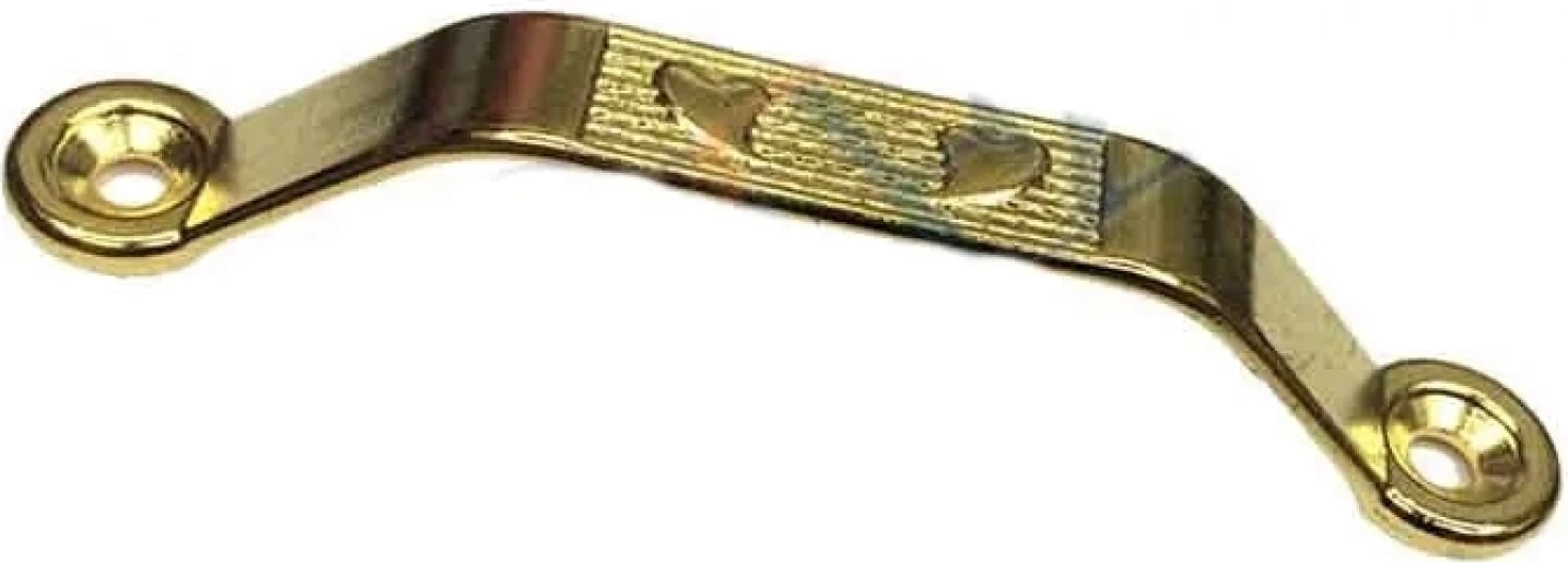 Dekoratif Zamak Kulp Dıştan - 64MM, Sarı, 1 Adet