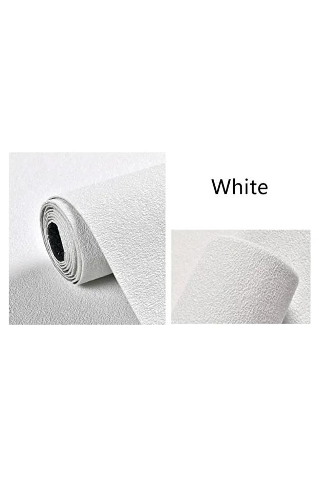 Kendinden Yapışkanlı Alüminyum Folyolu Isı Ses Yalıtımlı Duvar Kağıdı Paneli 50x280 Cm Dekor Beyaz