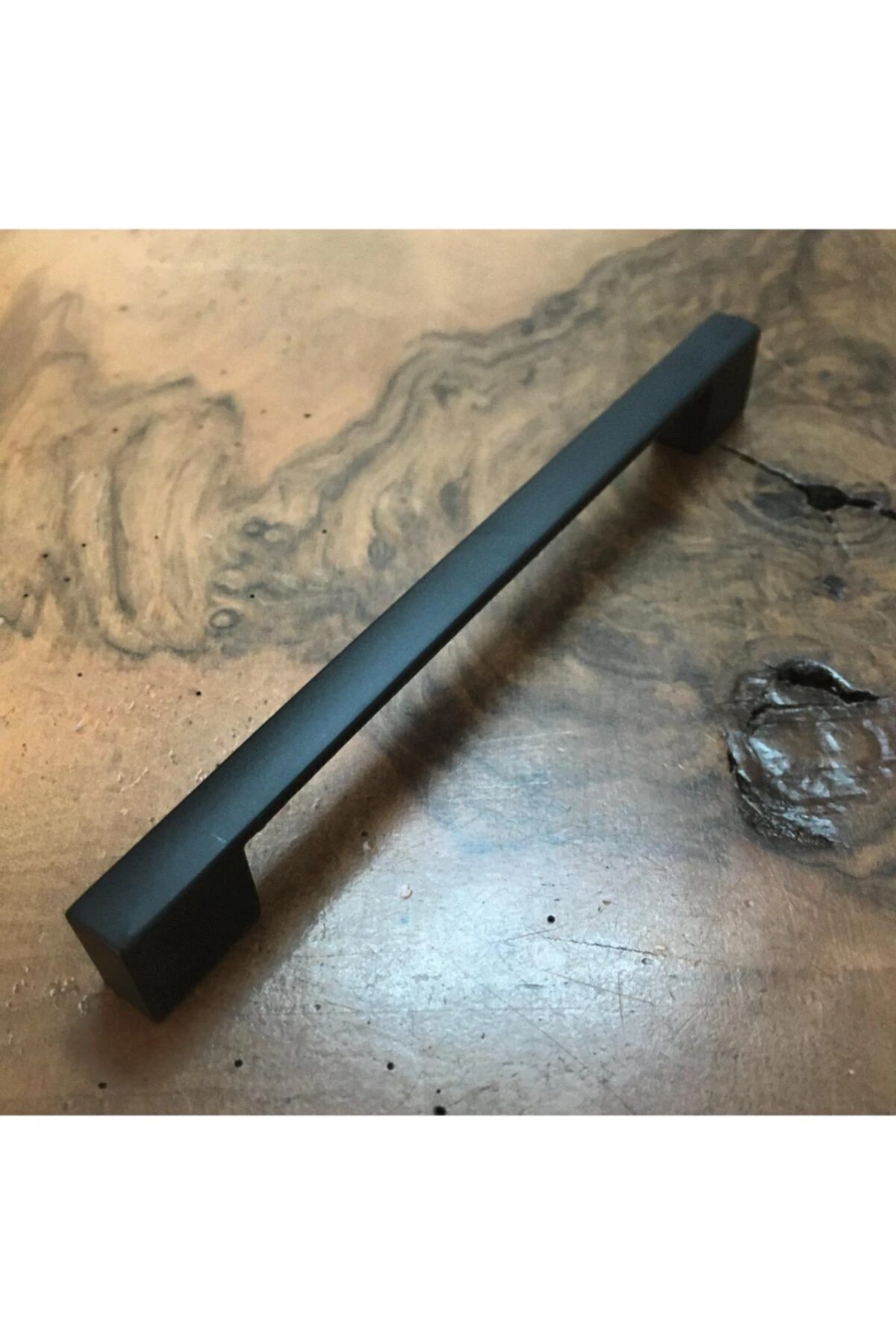 Kare Matsiyah Mobilya Mutfak Gardolap Şifonyer Kulp Çift Delikli 1 Adet 160mm-192mm