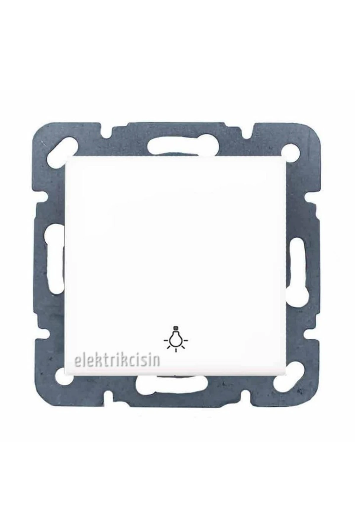 Karre Beyaz Zil Anahtarı - Light (çerçeve Hariç) 5 Adet