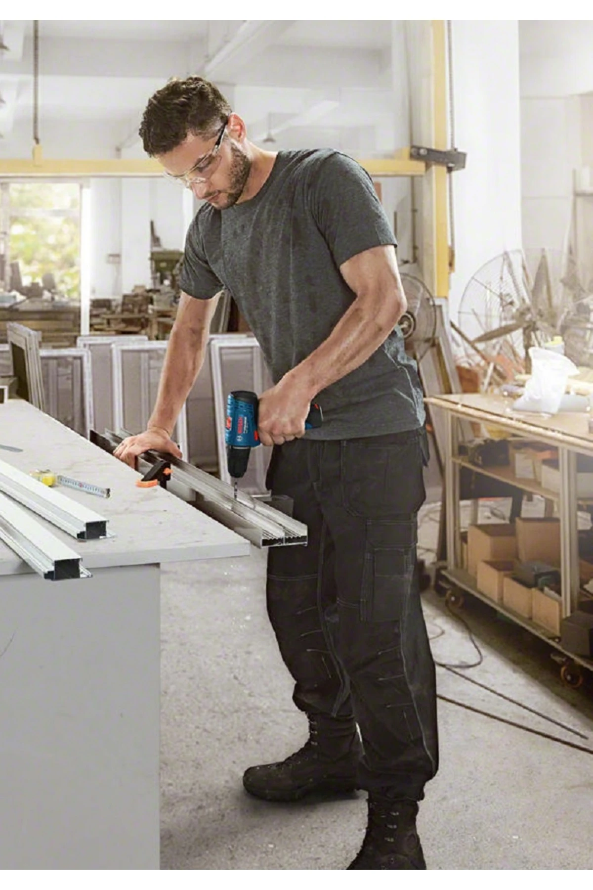 Şarjlı Matkap Darbeli Matkap Çift Akülü Vidalama + 27 Parça Matkap Ucu Vidalama Ucu Tornavida