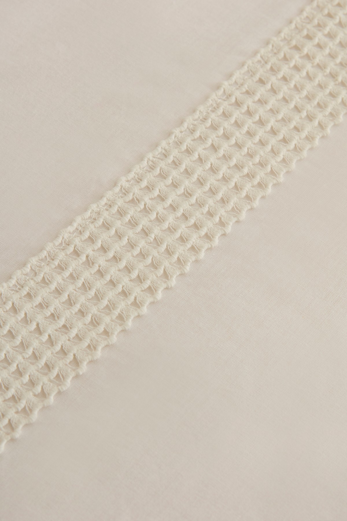 White Coll Cielo %100 Pamuk Çift Kişilik Nevresim Takımı Beyaz