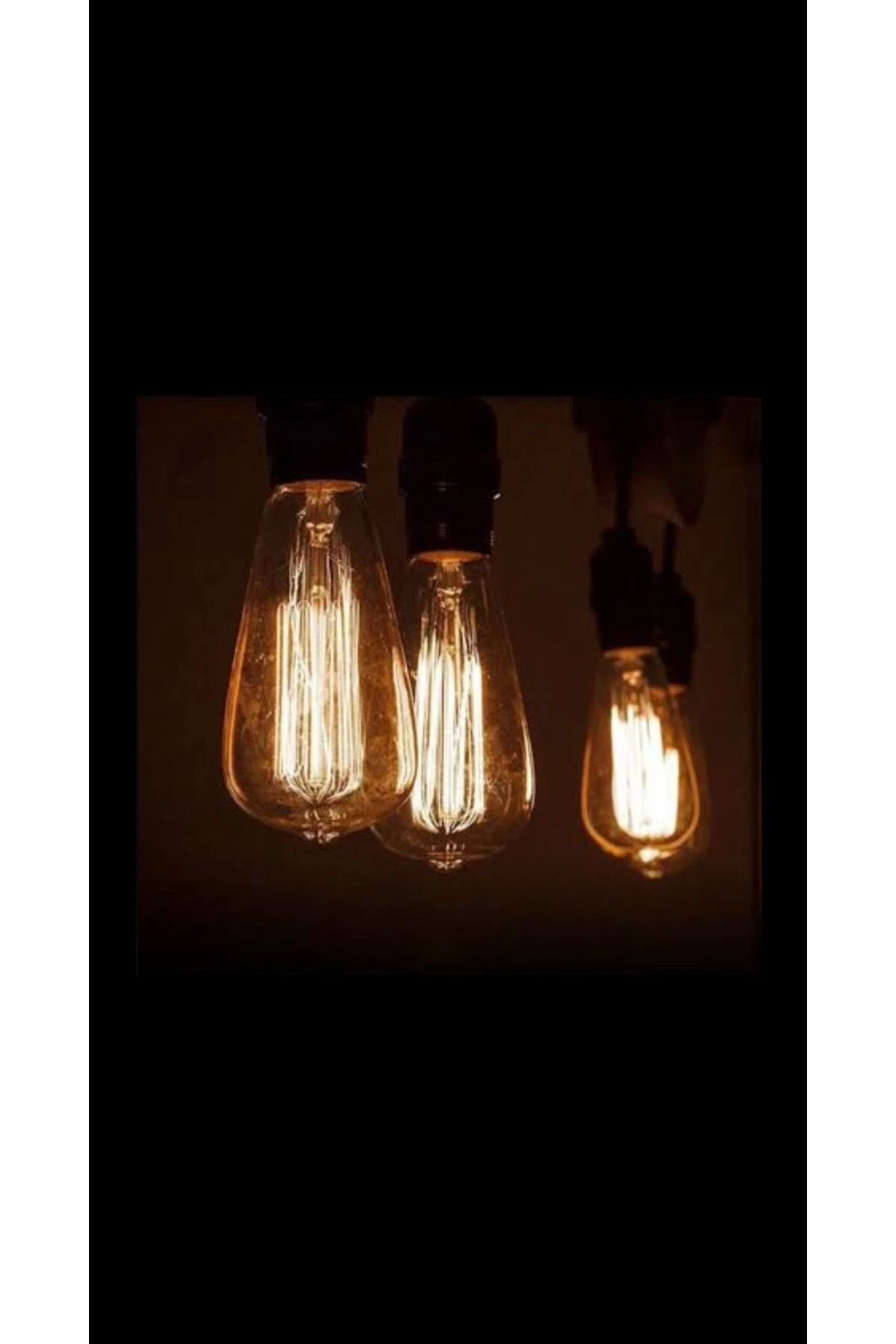 10'lu St64 Flamanlı Rustik Led Ampul Dekoratif Vintage Aydınlatma Tasarruflu Led Ampül