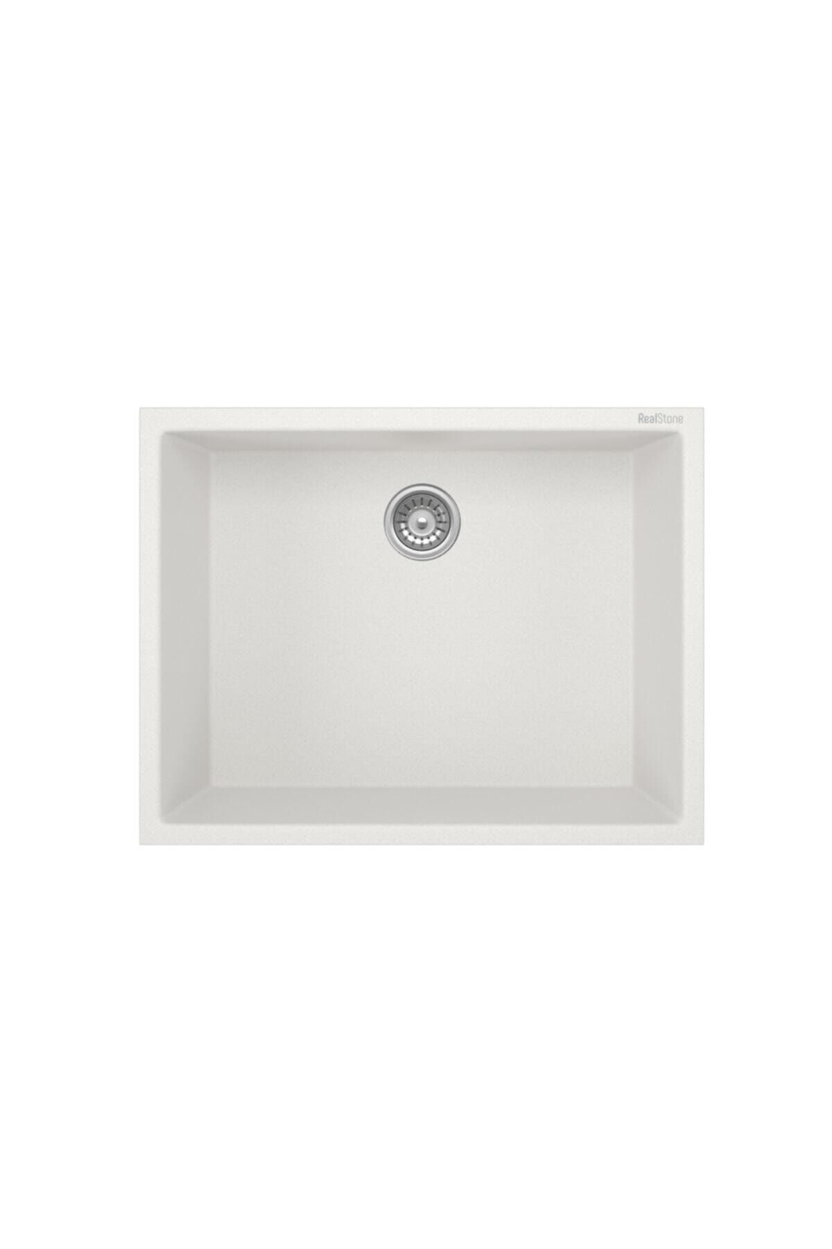 Granit Eviye 60x47,5 Cm Beyaz Gordion Tezgah Altı