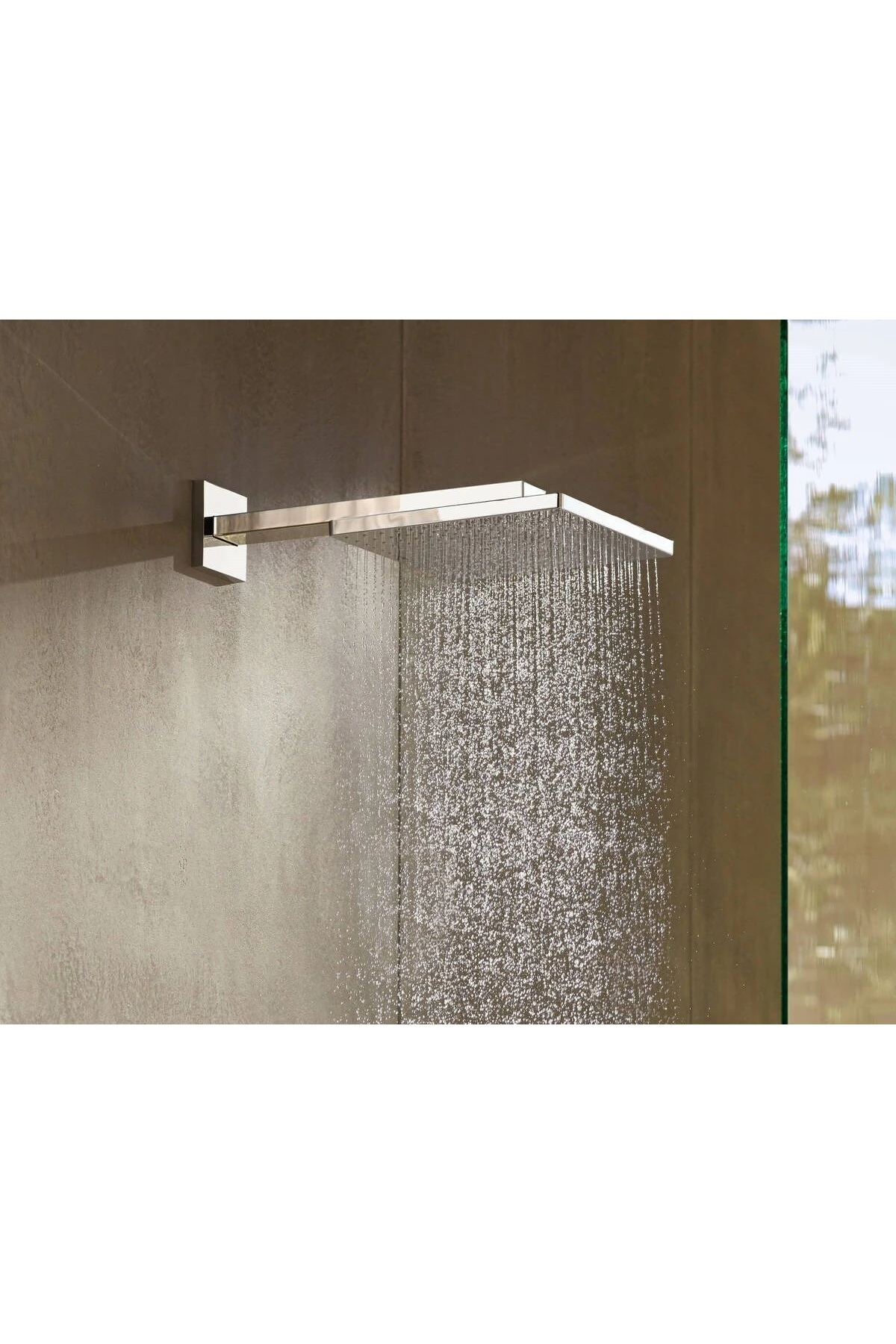 Gri Raindance E Tepe Duşu 300 1 Jet ve Dirsekli Set