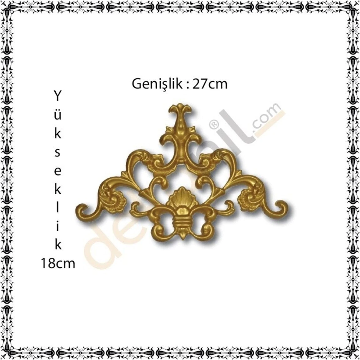 Altın Saray Tavan Köşe Motif 27*18 cm (1 Adet)