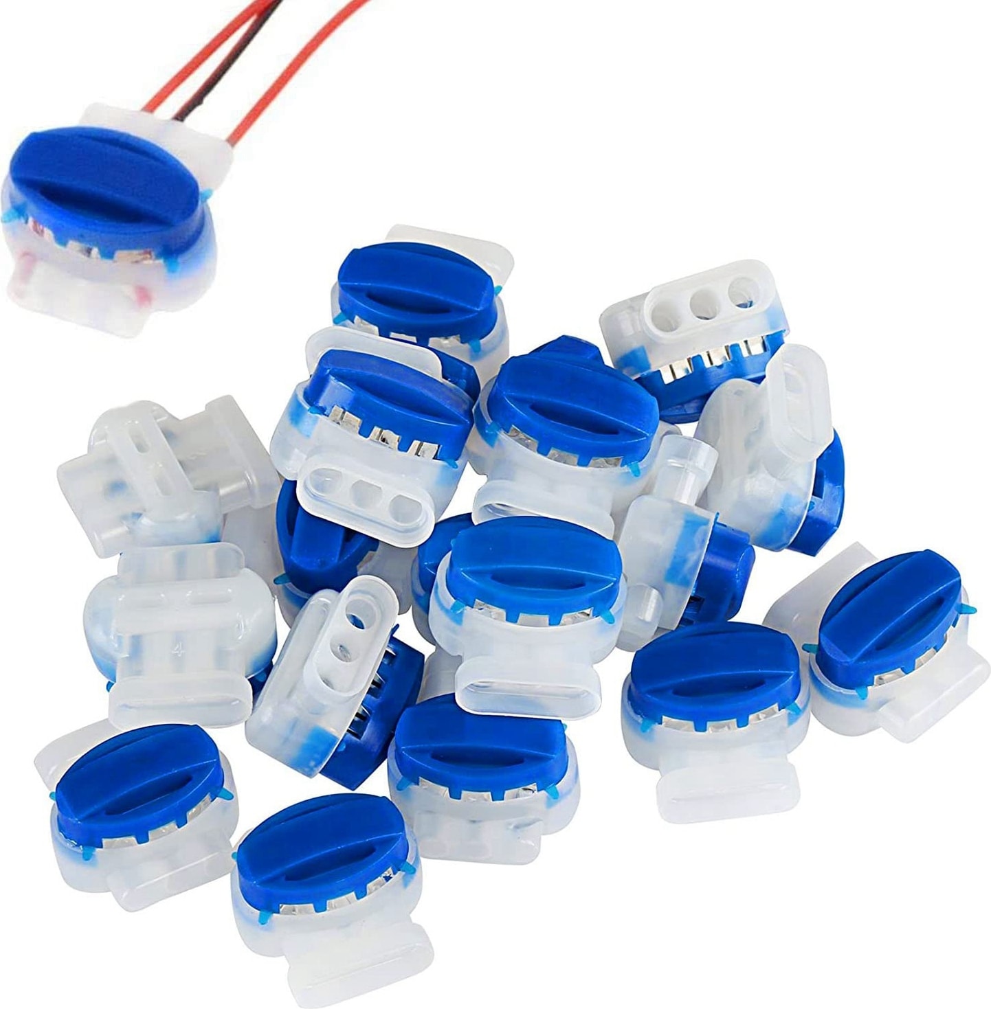 18 Paket Elektrik Idc 314-BOX Pigtail 3 Kablolu Konnektörler 22-14 Awg Kablolar, Robotik Çim Biçme Makineleri Için (Yurt Dışından)