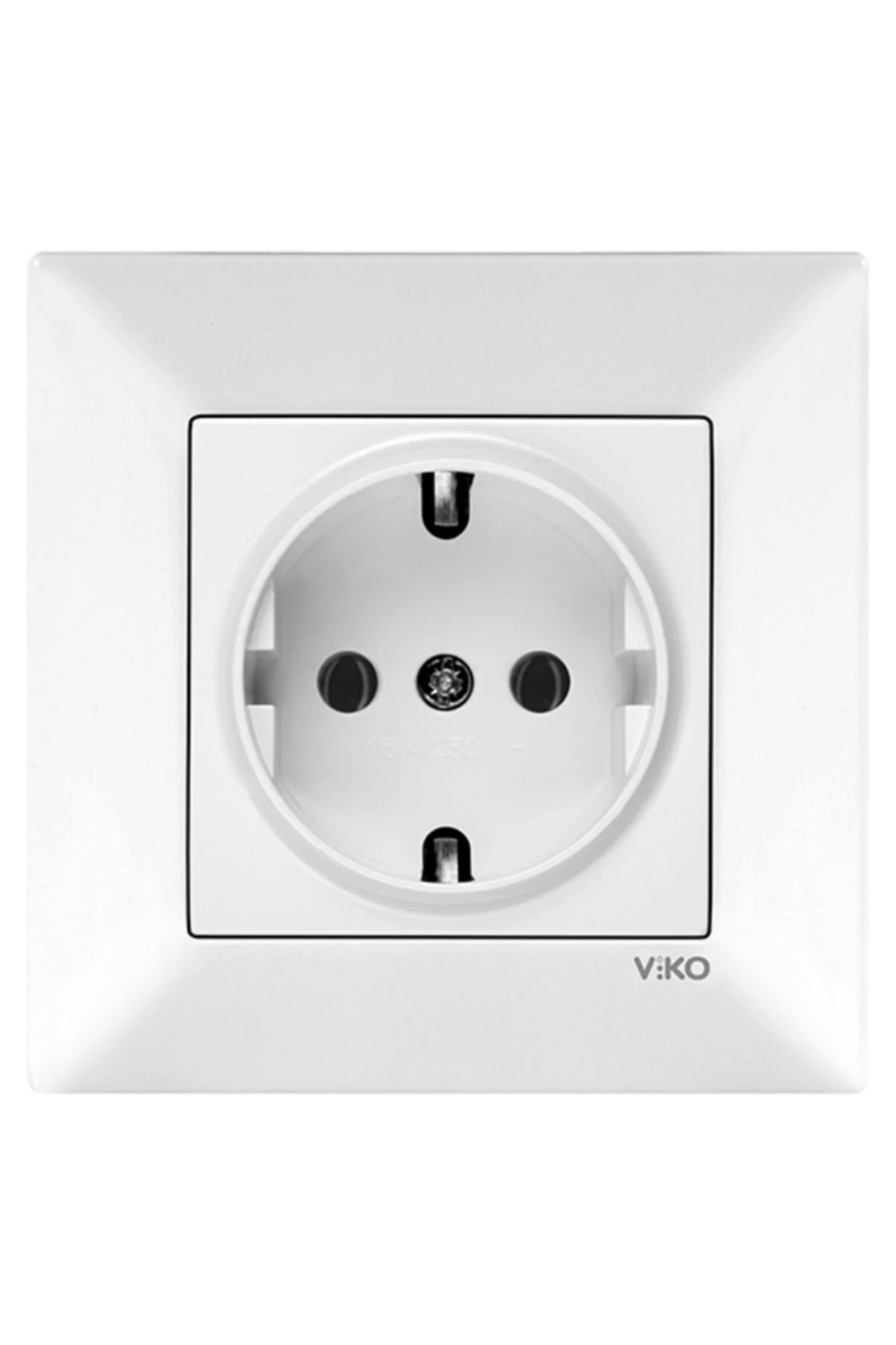 Viko Meridian Beyaz Topraklı Priz (15 ADET)