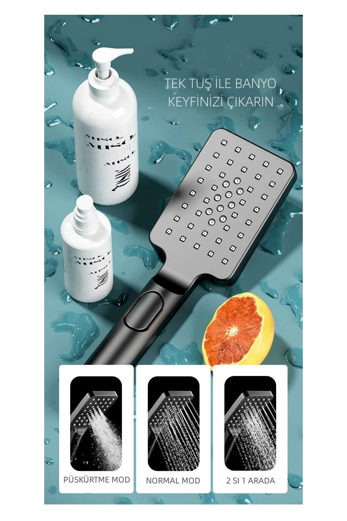 Fleko Tepe El Duş 20x30 Mat Siyah Dd5-b