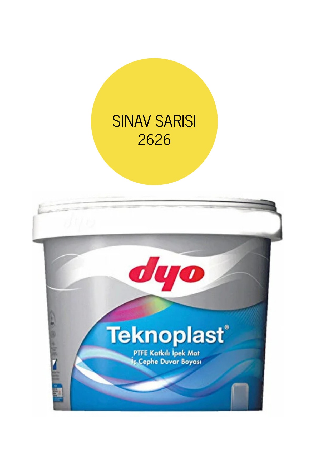Teknoplast Ptfe Teflon Katkılı Iç Cephe Duvar B. Sınav Sarısı 2626