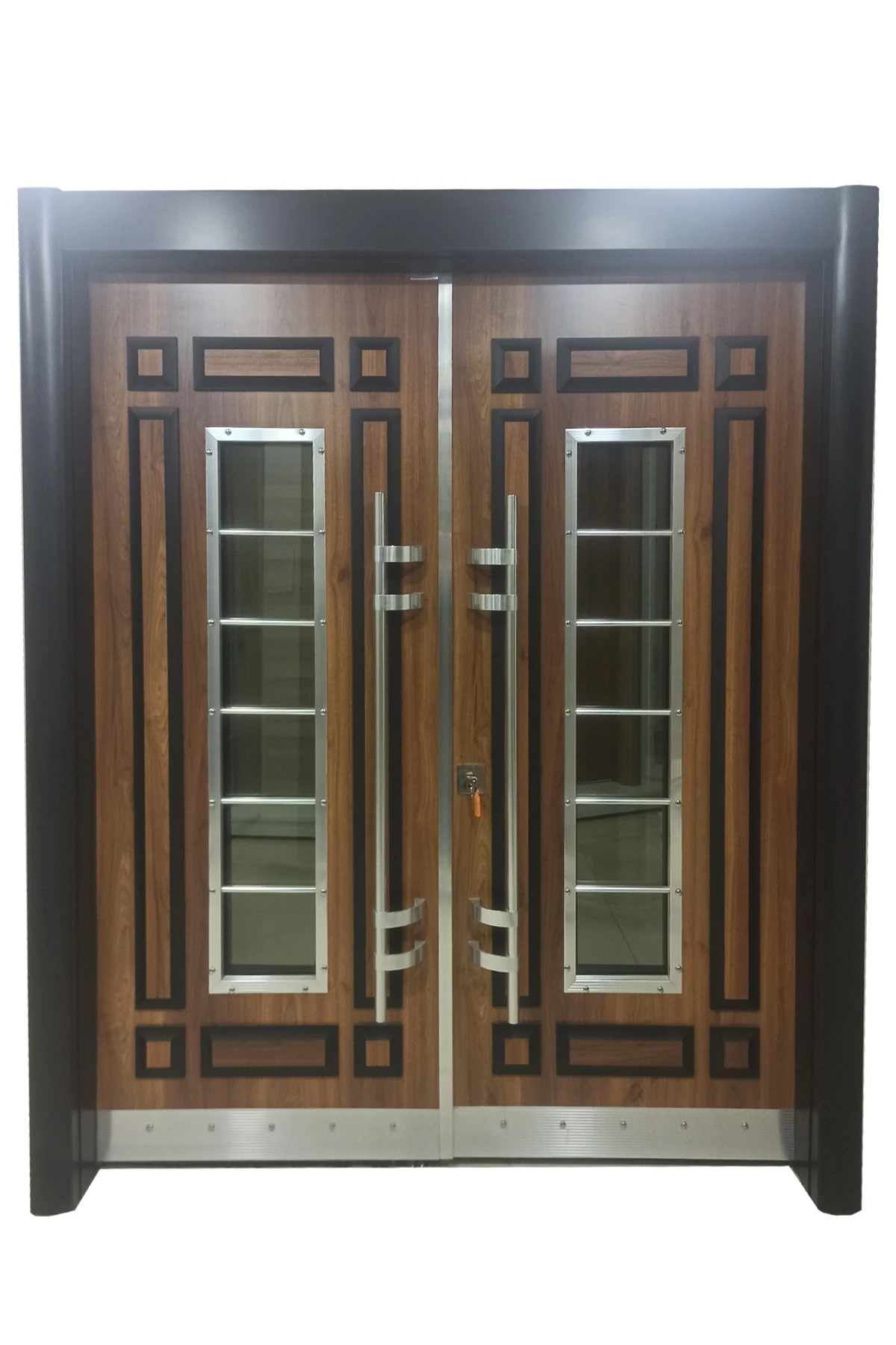 Celik Kapi Saruhan Model Kabartma Desenli Apartman Giriş Kapısı, Villa Kapısı Sağ Açılım