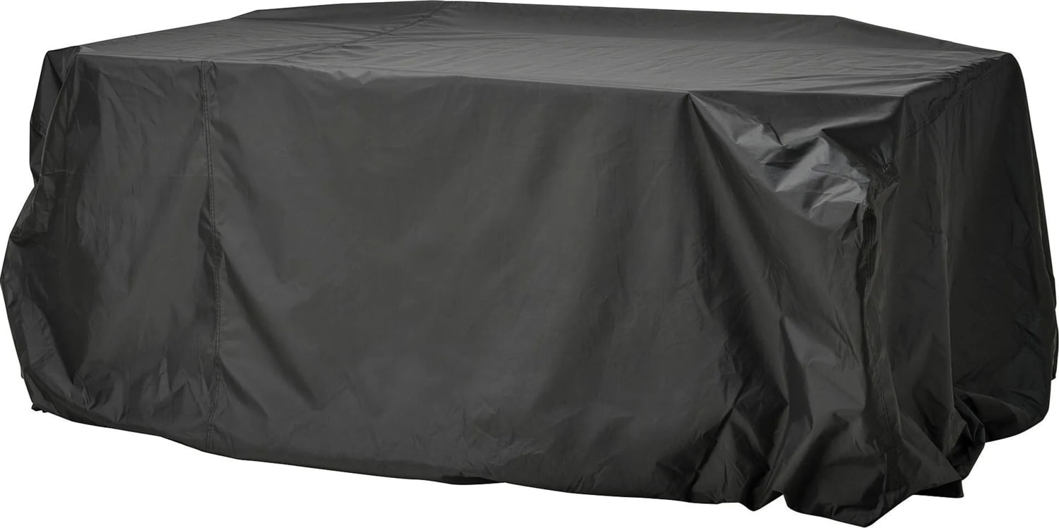 Tosterö Mobilya Kılıfı Siyah 220 x 220 cm Dış Mekan Uyumlu Su Geçirmez Uv Korumalı Esnek Kenarlı