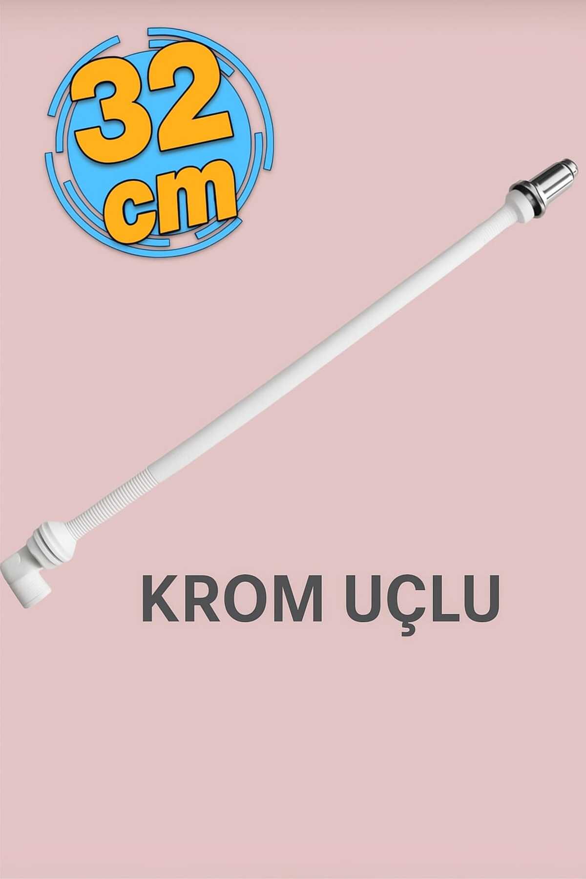 Uzun Klozet Tuvalet Taharet Çubuğu 32 cm Plastik Borulu Ayarlanabilir Kısaltılabilir U Tipli