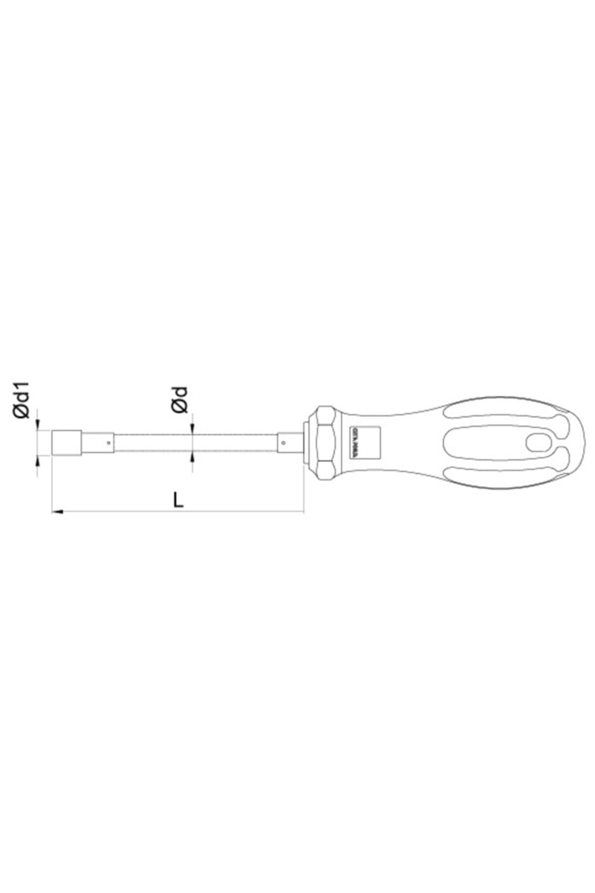 CETA FORM F21-060-150 C-plus Lokma Uçlu Bükülebilir Süngü  Tornavida  6x150 mm