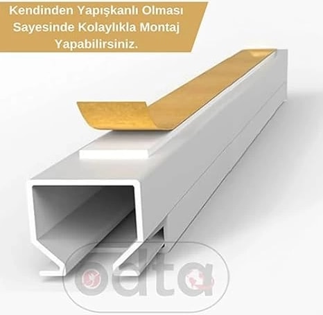 4 Metre (25X16) | Kendinden Yapışkanlı Kablo Kanalı | 4m (10 Adet x 40CM) | Kablo Gizleyici