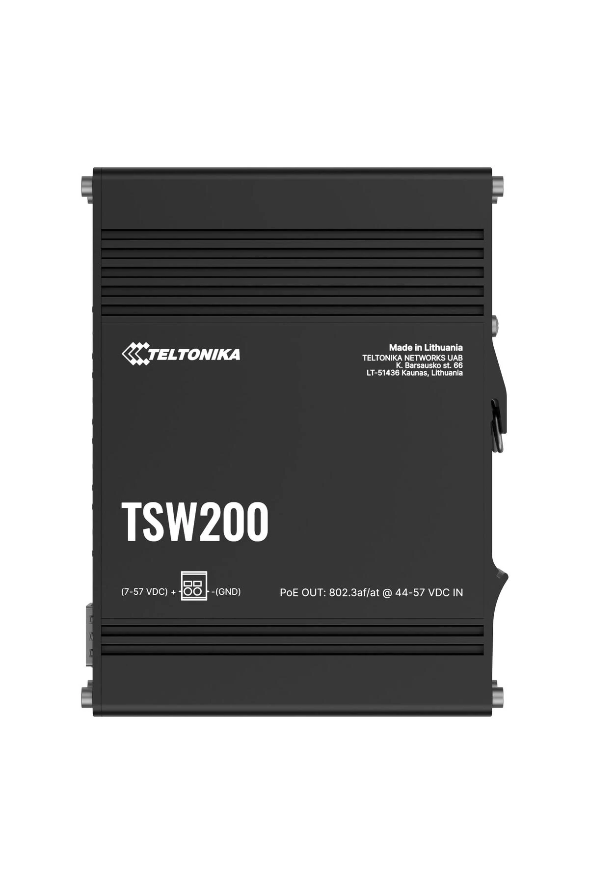 TSW200 - Endüstriyel Yönetilmeyen PoE+ Anahtarı - Güç Kaynağı NHT-PR320AUA içermez