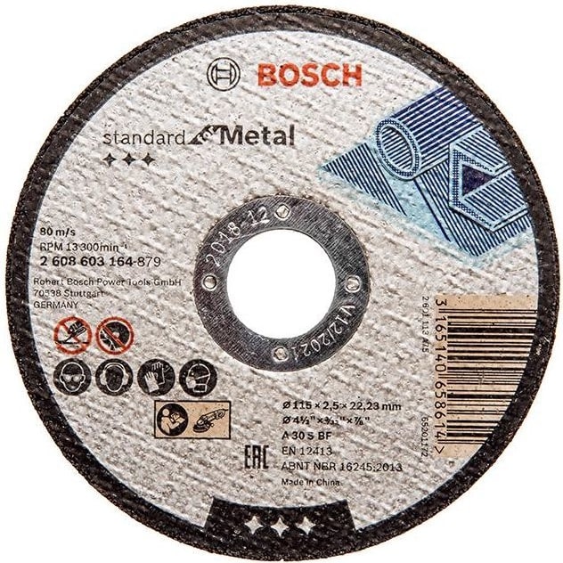 BOSCH Sd Metal Kesme Taşı 115*2,5 mm Düz - 25 Adet