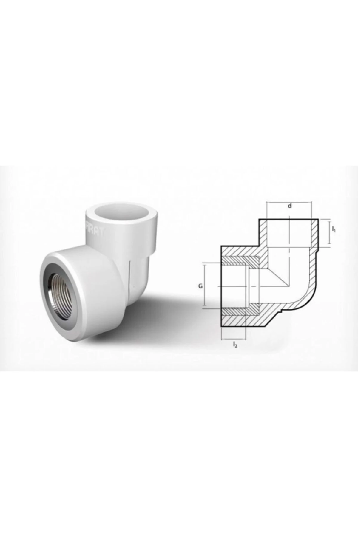 Pprc 20mm-1/2" Iç Dişli Dirsek (10 ADET)