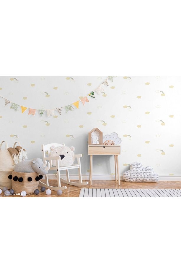 Ada Kids 8902-2 Duvar Kağıdı Mavi Bulutlu