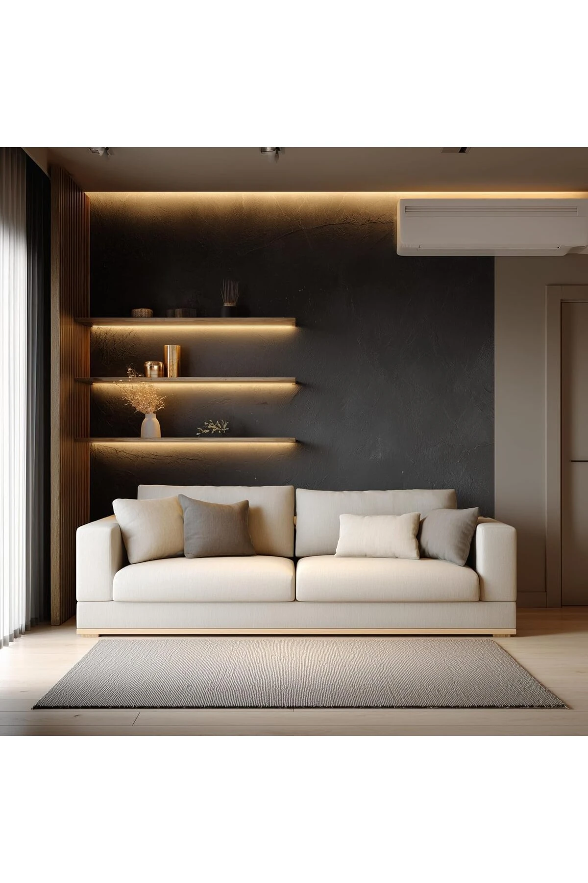 Metre Günışığı Şerit Led Kumandalı Dimmer Anahtar Tak Çalıştır Hazır Set Dahil, Açma-Kapama, Parlakl