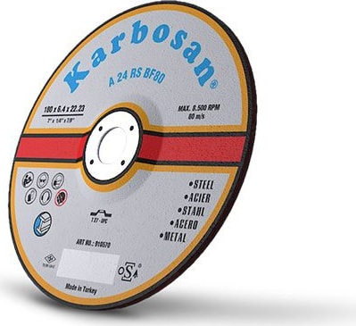 KARBOSAN Metal (Nk) Taşlama Diski 180X6.4X22.23 (10'Lu)