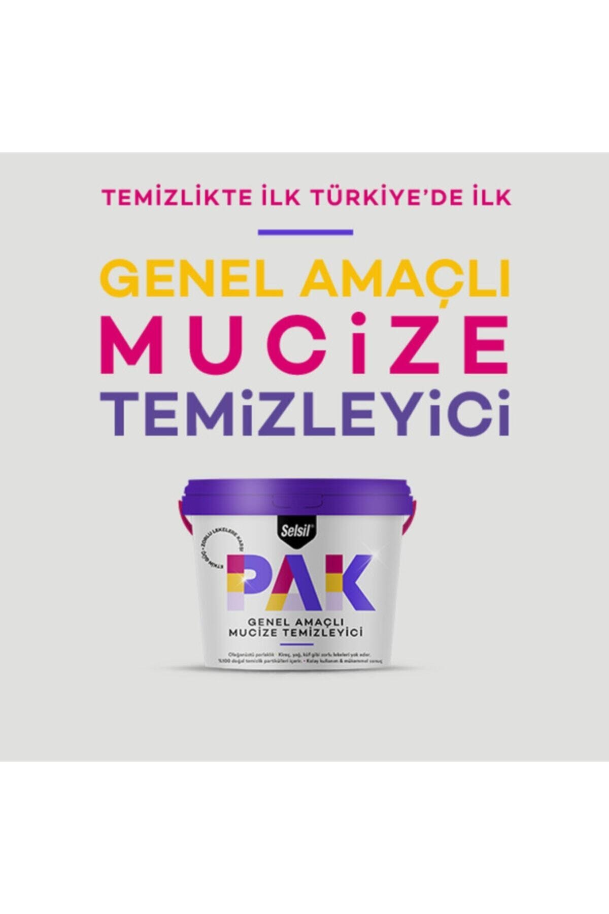 SELSİL Pak Genel Amaçlı Mucize Temizleyici 500 Gr X 3 Adet