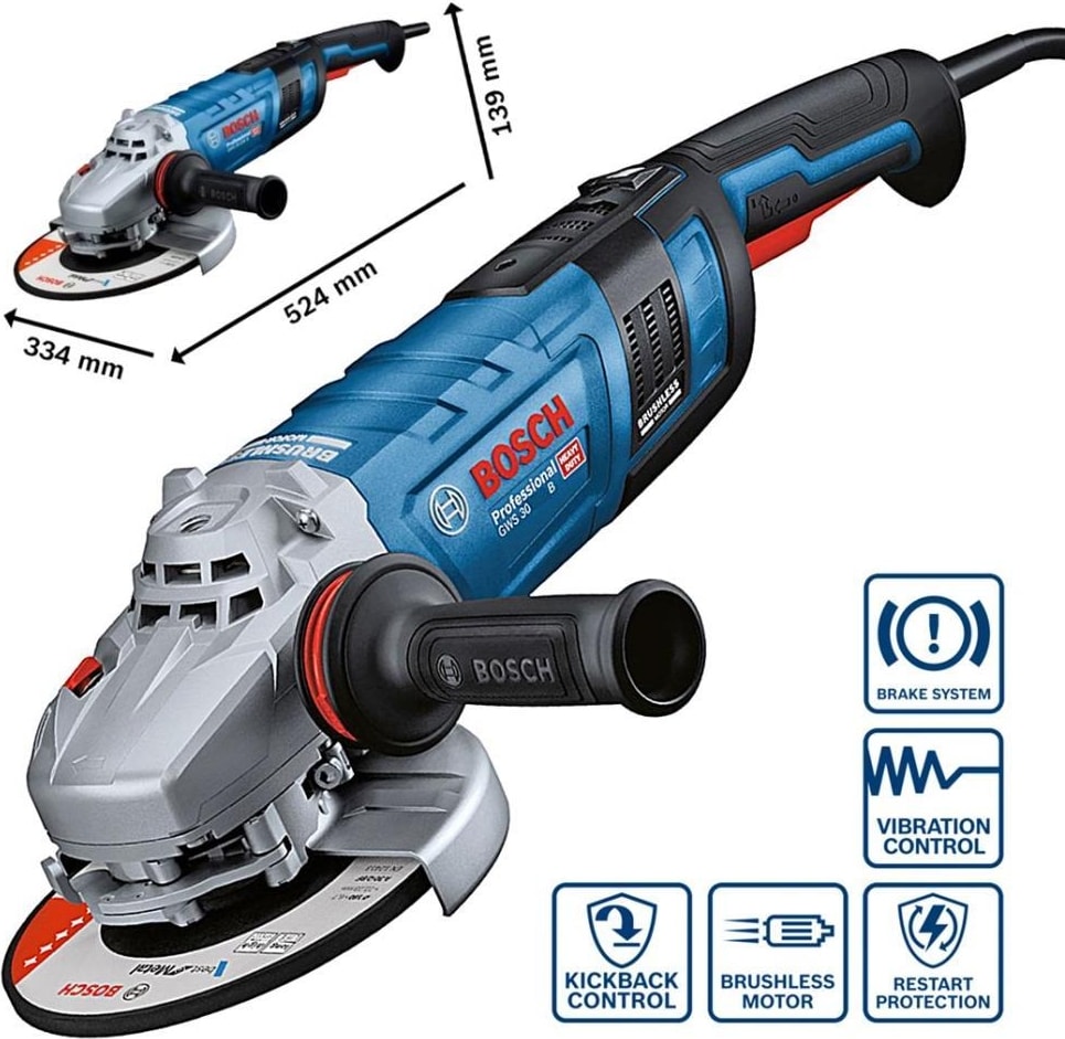 BOSCH Gws 30-230 B Büyük Taşlama Makinesi