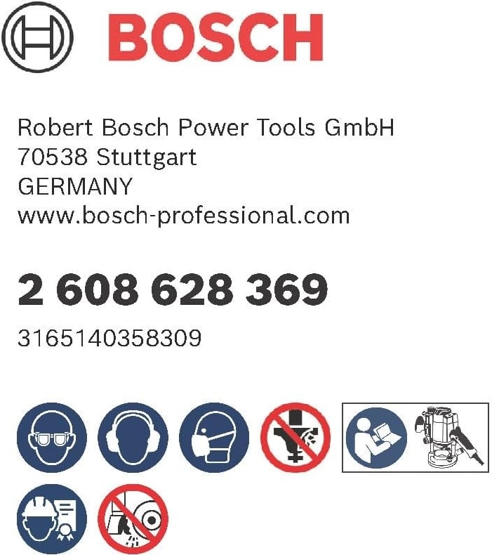 BOSCH Storemax 2 608 Aksesuarı 628 369 Oyuklu Freze Ç 8 Mm, R1 8 Mm, D 16 Mm, L 12,7 Mm, G 45 mm