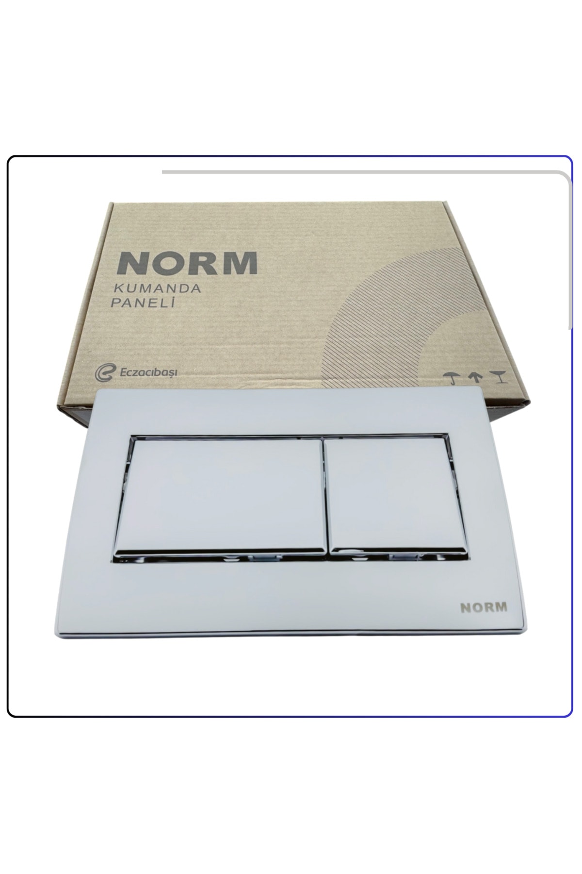 437020YP Kumanda Paneli Grup Parlak Krom Norm (Ön Kısım)