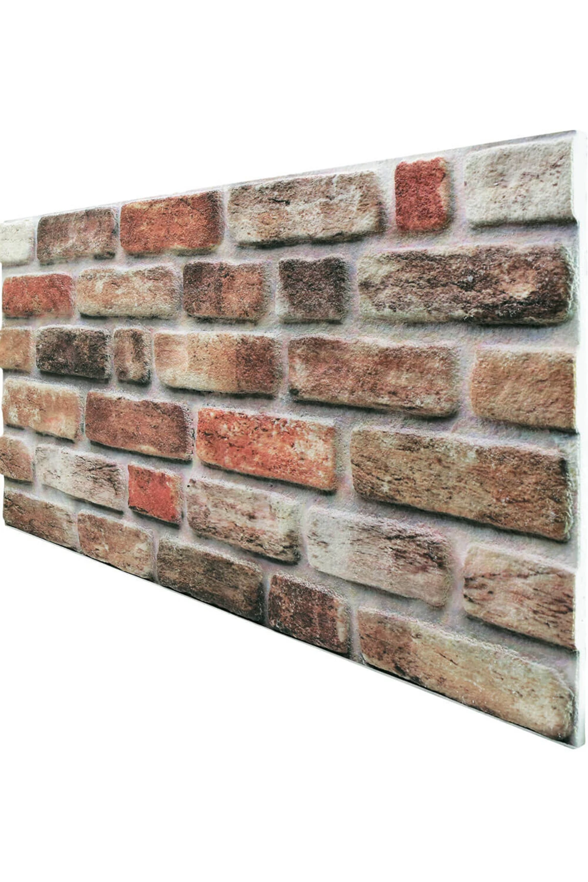 5 Adet (2,5M2) X Tuğla Desenli 3 Boyutlu Renkli Strafor Köpük Duvar Kaplama Paneli (BR-508)