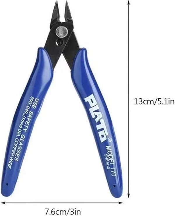 Yan Keski Model 170, (Kaliteli Model), Elektronikçi Tipi, Kesme Pensesi, Mini Kesici Soyucu, El