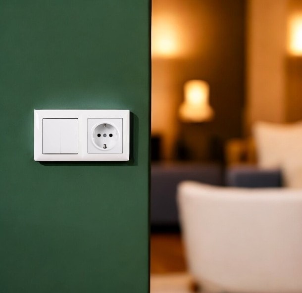 Visage Beyaz 2'li Set Komütatör ve Topraklı Priz Set