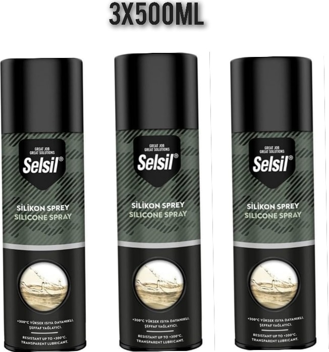 Silikon Sprey 3 x 500 ml