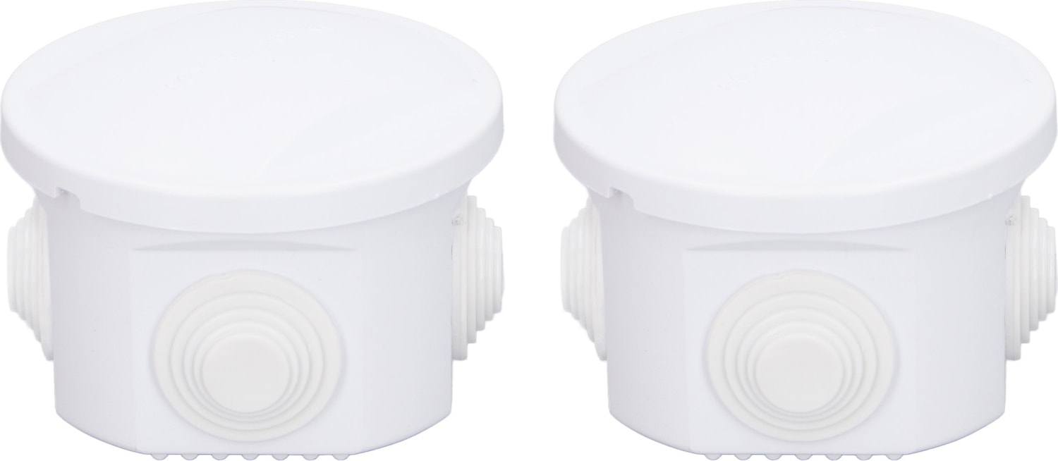 2 Adet Bağlantı Kutusu 80X50MM Yuvarlak Şekil Abs Plastik IP55 Su Geçirmez Toz Geçirmez Elektrik Proje Muhafazası (Yurt Dışından)