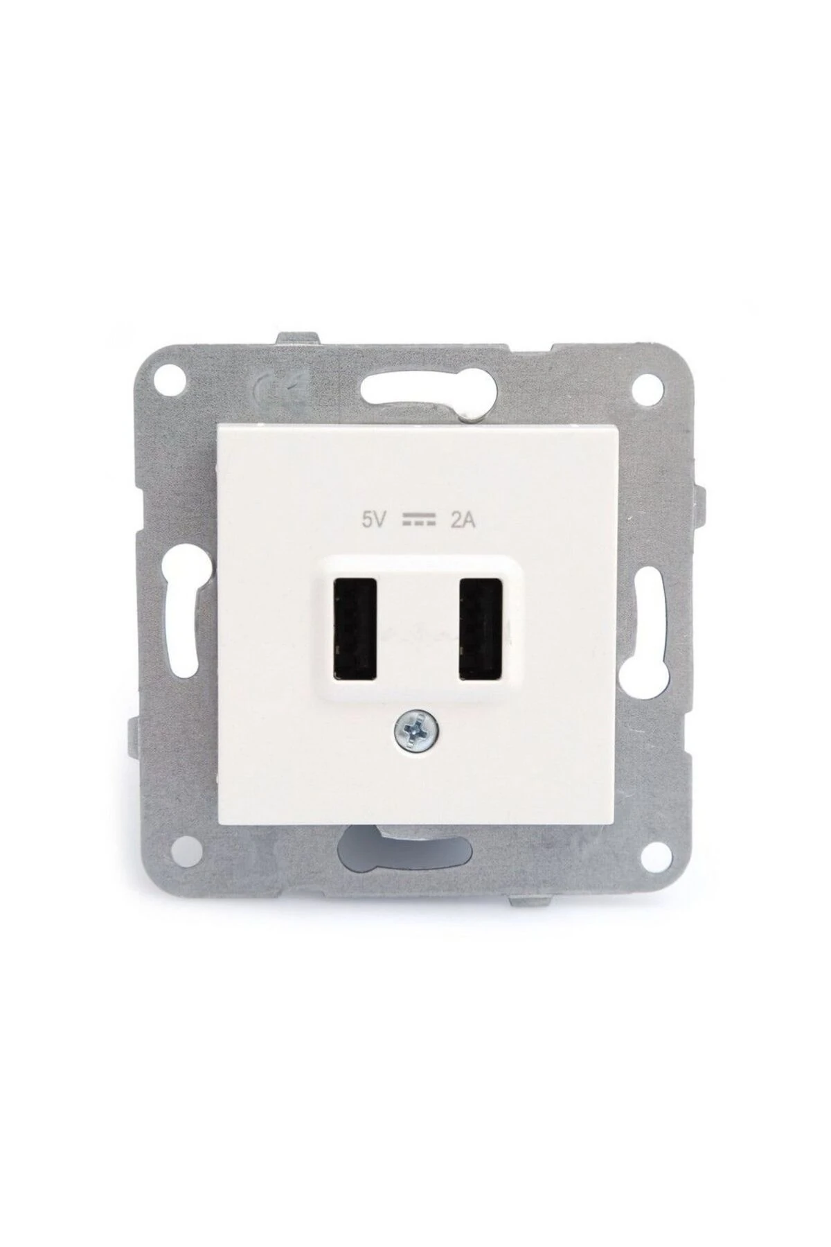 K-M BEYAZ USB PRİZ MEK+KAPAK 5V-2A 90967101