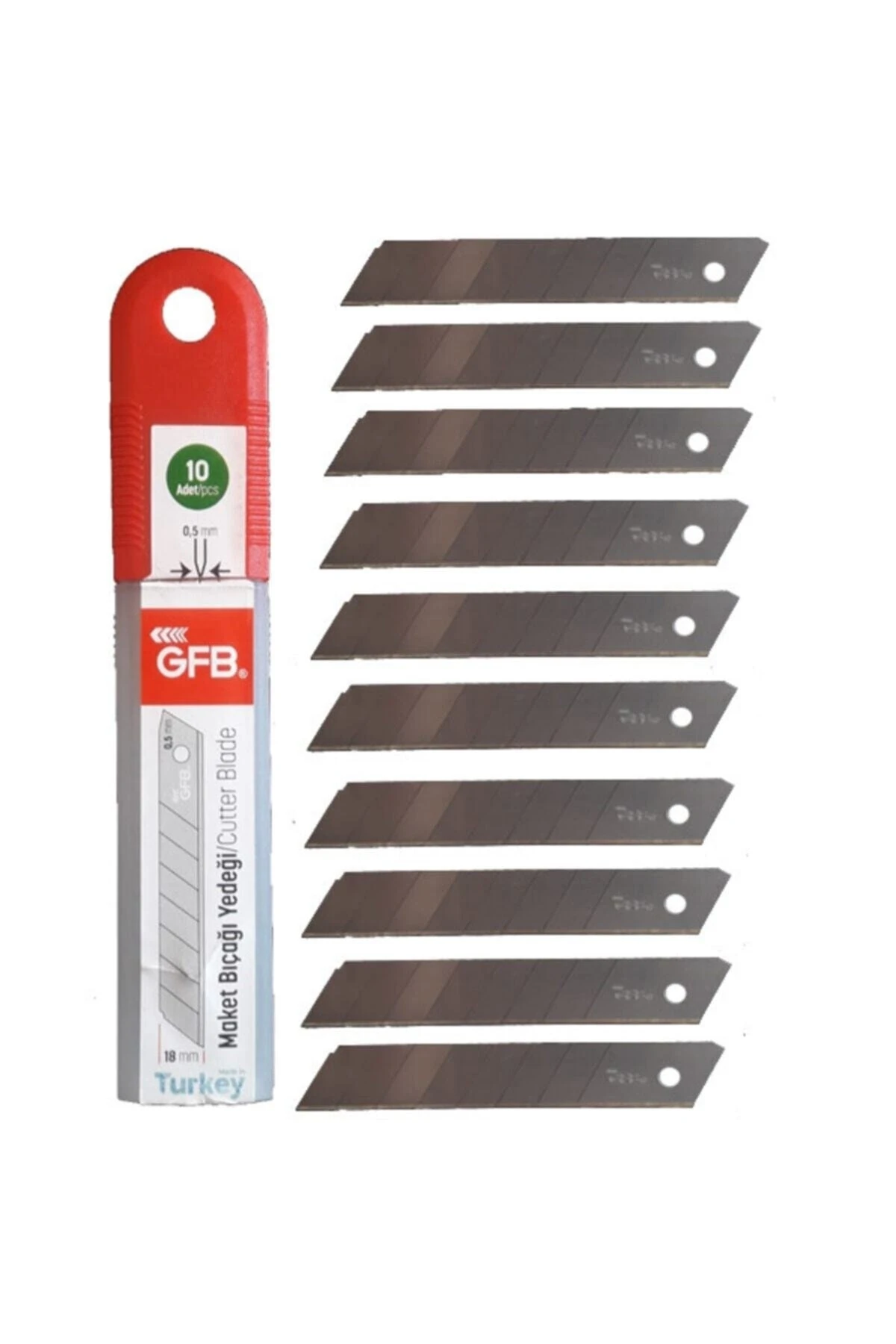Maket Bıçağı Yedek Dar 9 Mm ( 10'lu )