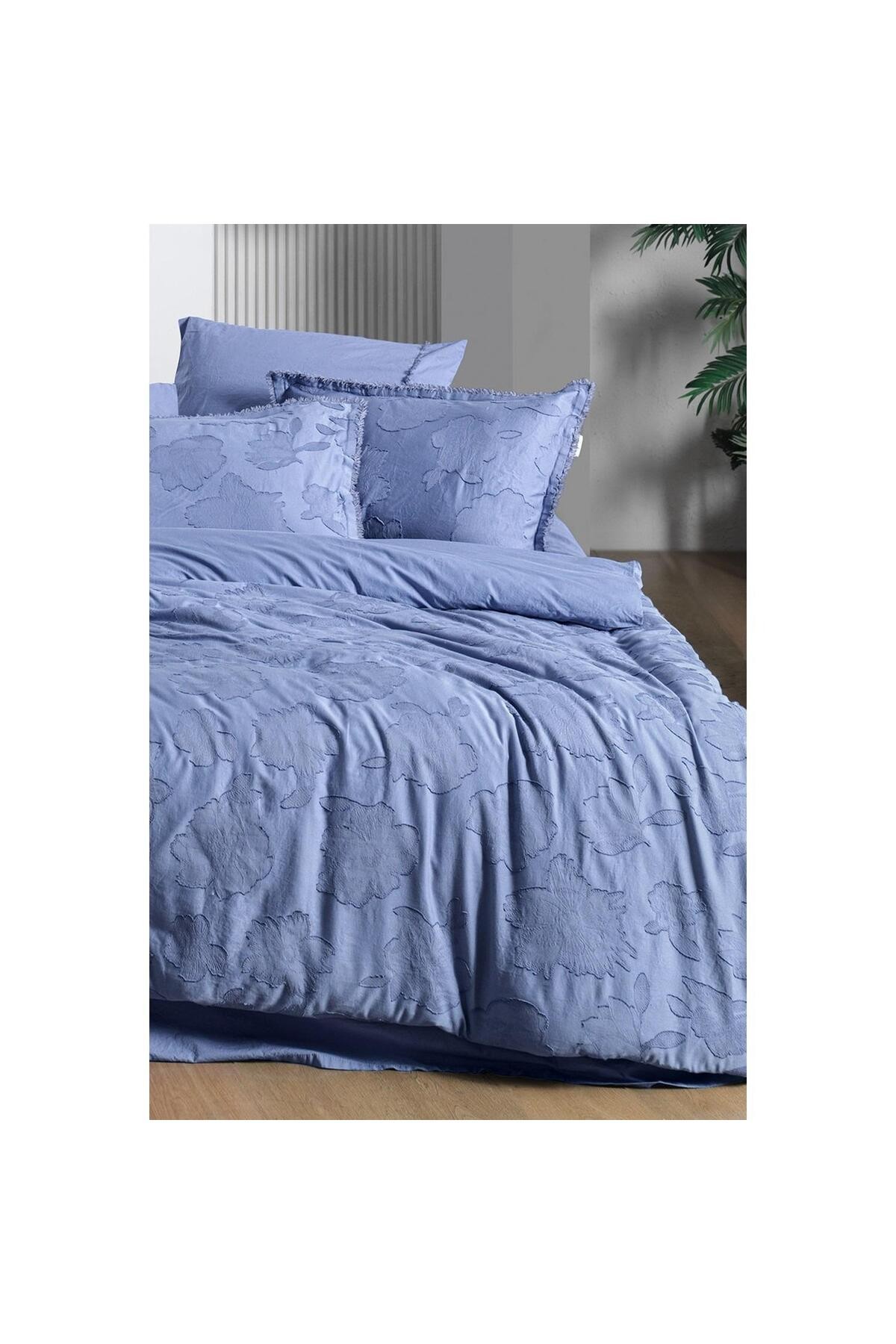 Mood Comfort Prado Mavi Nevresim Takımı Tek Kişilik