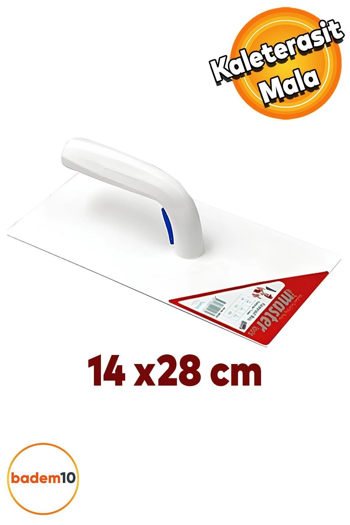 Master Sıva Malası Plastik Saplı Kaleterasit Mala Sıva İnşaat Duvar Harç Alçı Yalıtım 140x280 mm