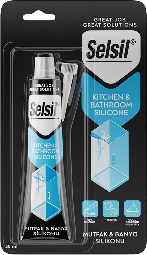 Mutfak Banyo Duşakabin Silikonu Şeffaf 50 Ml.