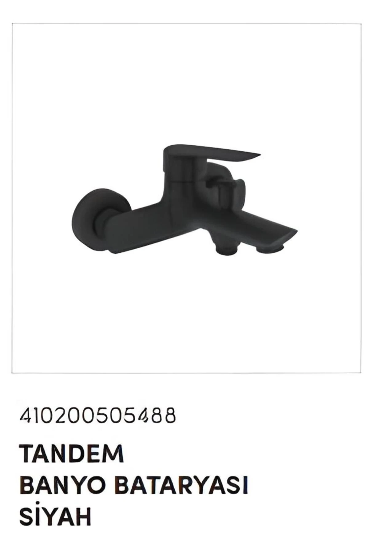 Dushome Tandem Banyo Bataryası Siyah