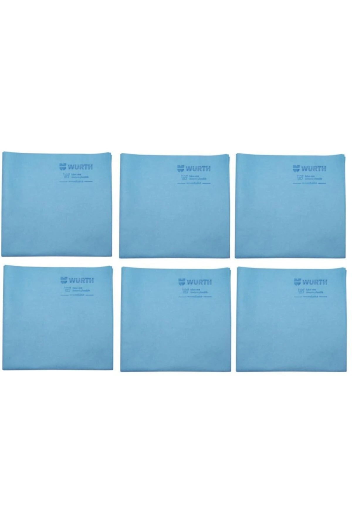 Tvet 40x40 Cm Sentetik Güderi Bez Mavi 170 Gr 6 Adet