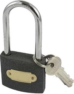 Çelik Asma Kilit Gri Uzun No 50