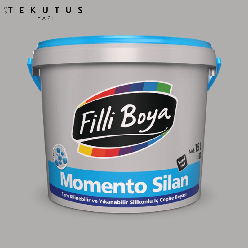 Momento Silan Silikonlu Iç Cephe Boyası 15 L 1850/Cİ-7602 Marjinal Gri