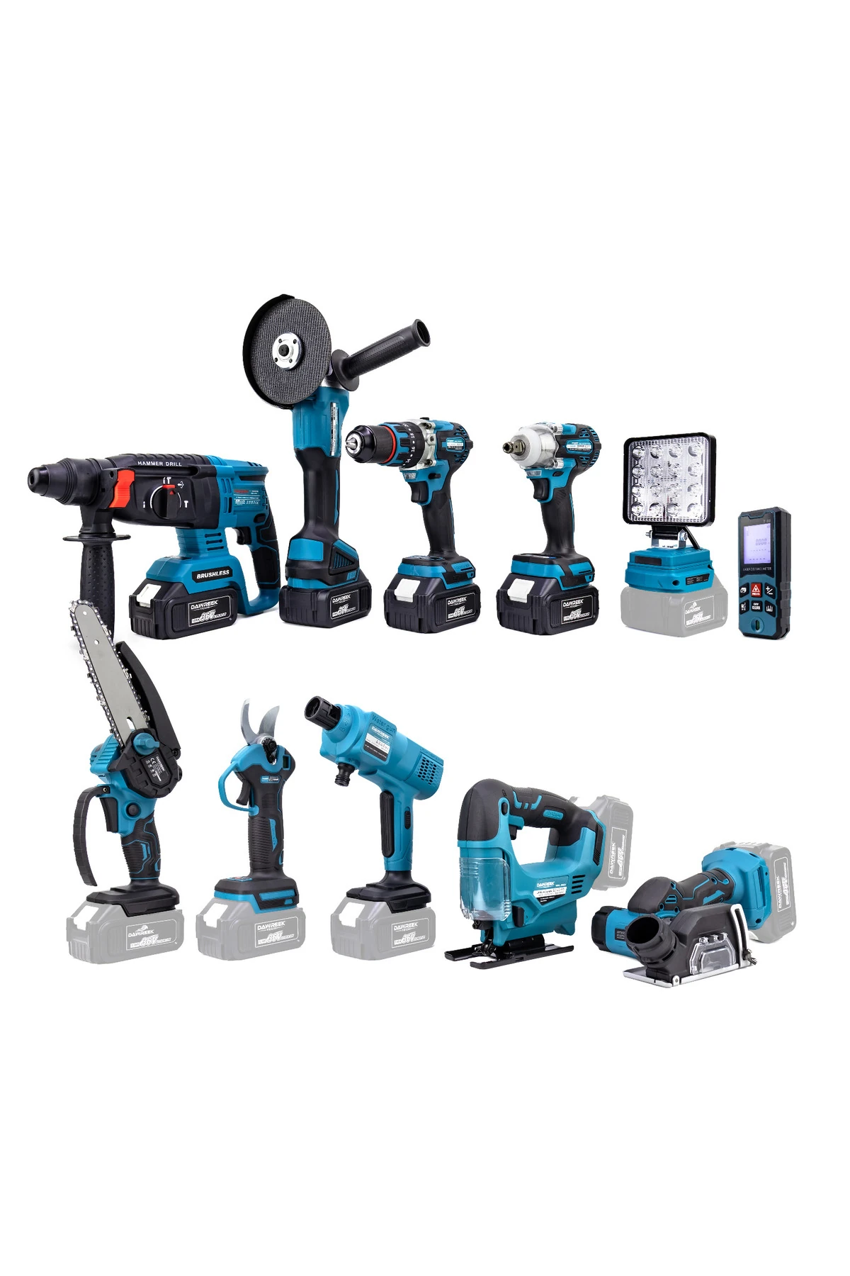 ONBİRLİ SET Ş.HİLTİ+Ş.SPRAL+S.SIKMA+MATKAP+Ş.TESTERE+Ş.MAKAS+Ş.Dekupaj+Lazer Metre+OtoYıkama+Taşlama