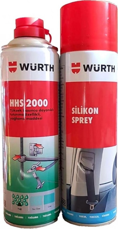 Silikon Sprey 500 ml + Yağlama Sprey Hhs 2000 500 ml