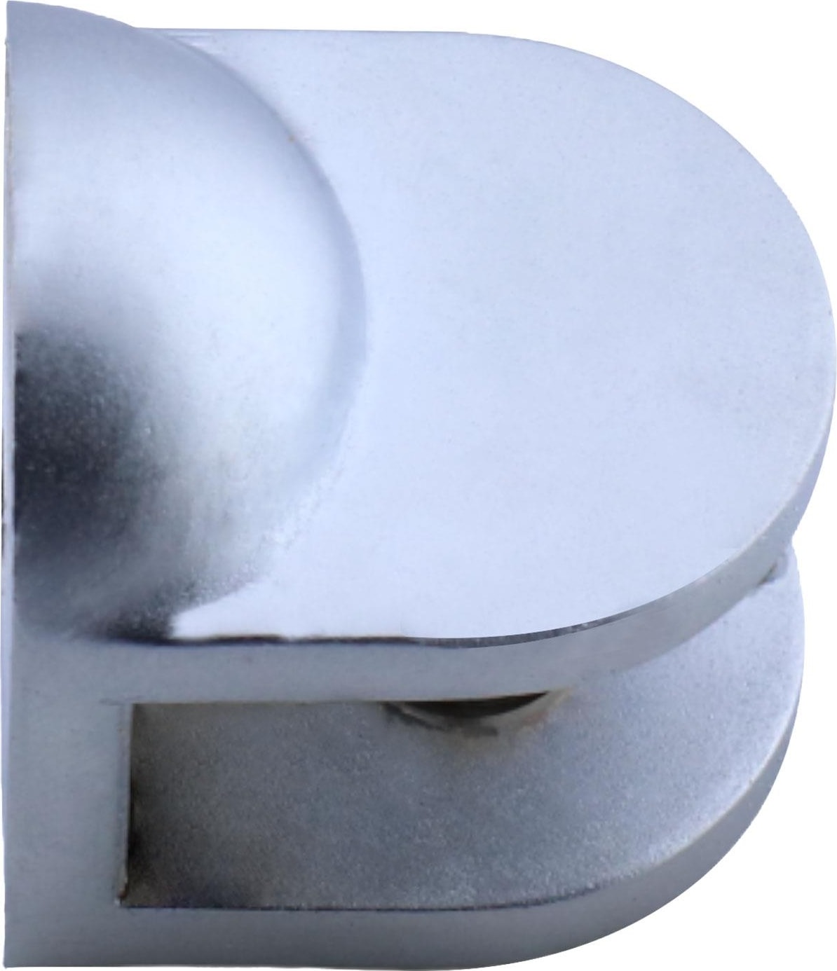 Cam Tutucu Ahşap Raf Tutucu Cam Etejeri Metal U Tipi Vidalı Mat Krom (4 Adet)